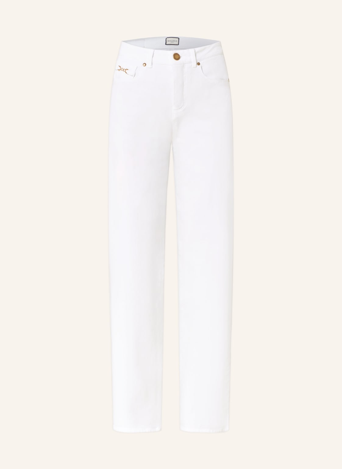 Seductive Straight Jeans Meron weiss von SEDUCTIVE