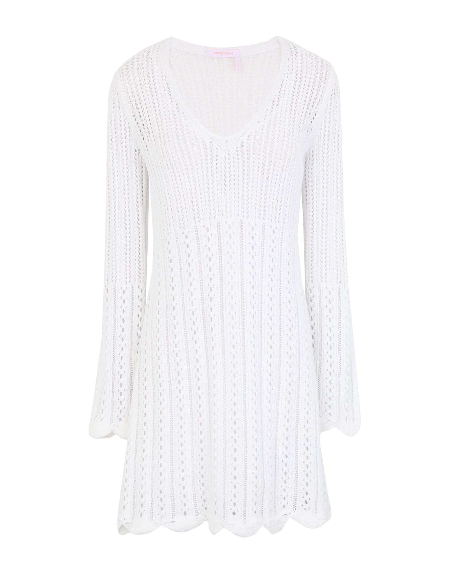 SEE BY CHLOÉ Mini-kleid Damen Weiß von SEE BY CHLOÉ