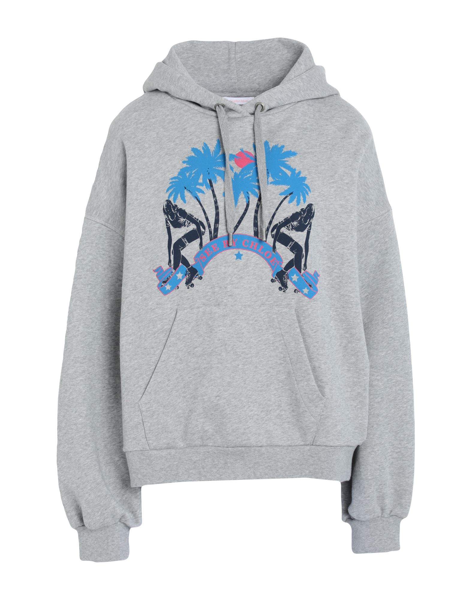 SEE BY CHLOÉ Sweatshirt Damen Grau SEE BY CHLOÉ Sweatshirt Damen Grau von SEE BY CHLOÉ