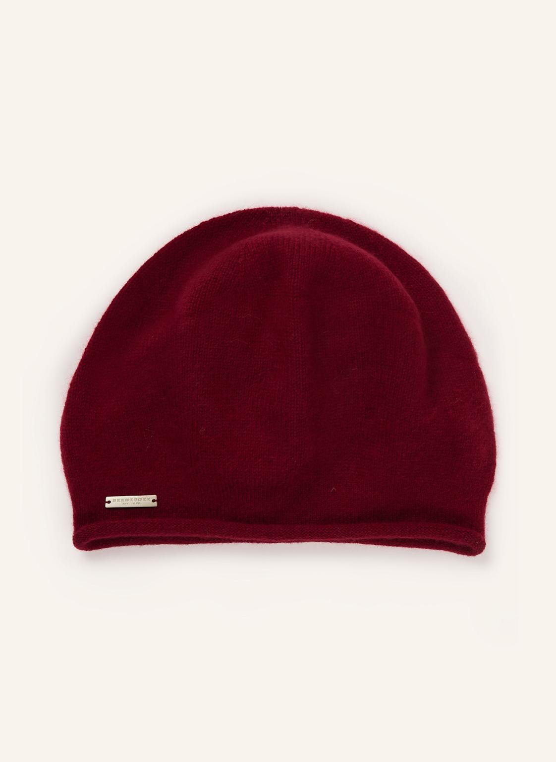 Seeberger Cashmere-Mütze Baske rot von SEEBERGER