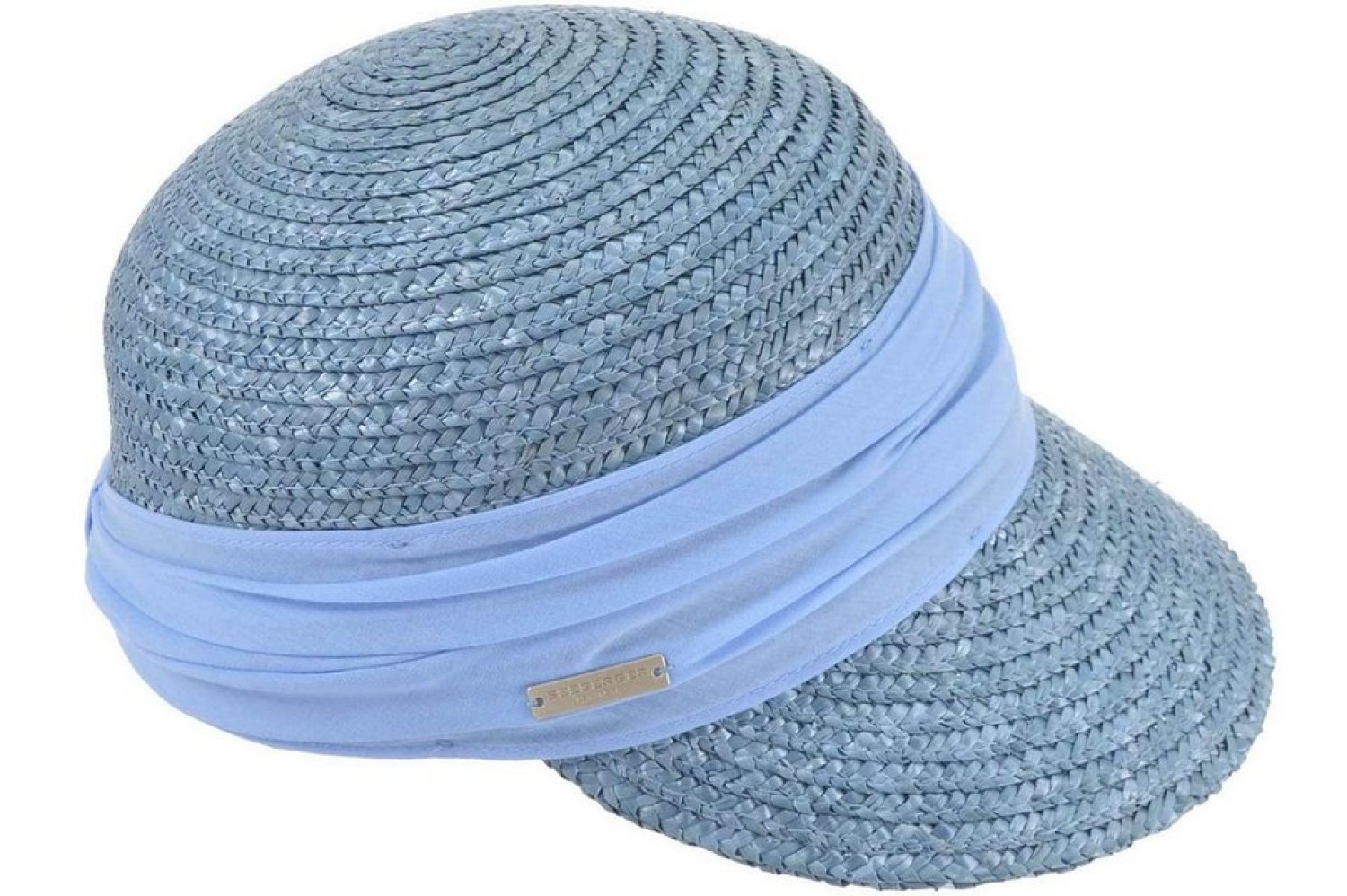 Seeberger elegante Strohborten Cap mit UV Schutz 80 von SEEBERGER