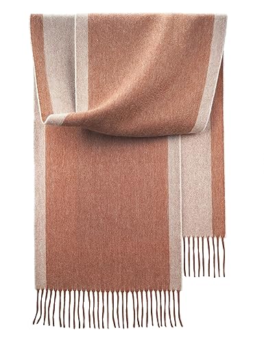 SEECOSY Schal aus 100% Kaschmir – warmer, weicher doppelseitiger Wendeschal im Ombré-Stil, Geschenk für Männer und Frauen von SEECOSY