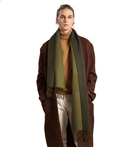 Schal aus 100% Kaschmir – warmer, weicher doppelseitiger Wendeschal im Ombré-Stil, Geschenk für Männer und Frauen von SEECOSY