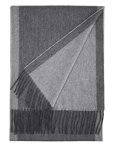 Schal aus 100% Kaschmir – warmer, weicher doppelseitiger Wendeschal im Ombré-Stil, Geschenk für Männer und Frauen von SEECOSY