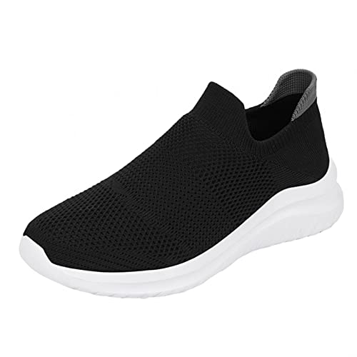 SEEGOU Damen All-Match Lässige Schuhe Leichte Mode Sportschuhe Atmungsaktiv Mesh Slip-on Leicht Sneaker Shape Fitness Sportschuhe Bequemer Weicher Boden Freizeitschuhe Dämpfung Mesh Schuhe von SEEGOU