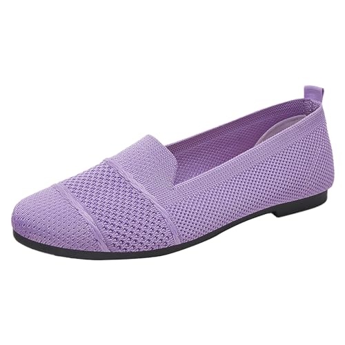 SEEGOU Damenschuhe, ethnische Freizeitschuhe, Sommermode, hohl, atmungsaktiv, Flacher Absatz, weiche Sohle, Freizeitschuhe Angebote Damen Schuhe (Purple, 36) von SEEGOU