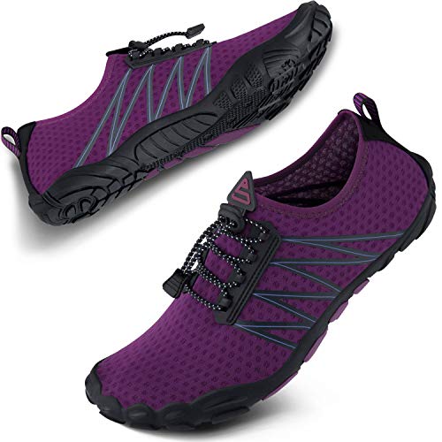 SEEKWAY Wasserschuhe Damen Herren Erwachsene Quick-Dry Aquaschuhe Barfuß für Strand Schwimmen Fluss Pool See Wandern Kajakfahren Surfen SP001 36EU von SEEKWAY