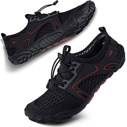 SEEKWAY Wasserschuhe Damen Herren Erwachsene Quick-Dry Aquaschuhe Barfuß für Strand Schwimmen Fluss Pool See Wandern Kajakfahren Surfen SP001 37EU von SEEKWAY