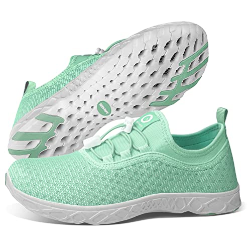 SEEKWAY Wasserschuhe Damen Schnell Trocken Barfussschuhe Aquaschuhe Strand Gehen Pool Wandern Schwimmschuhe Wasser Sport SP005 37EU von SEEKWAY