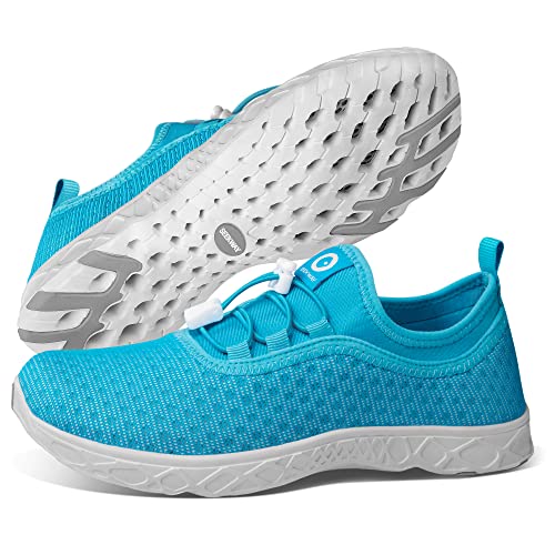 SEEKWAY Wasserschuhe Damen Schnell Trocken Barfussschuhe Aquaschuhe Strand Gehen Pool Wandern Schwimmschuhe Wasser Sport SP005 38EU von SEEKWAY