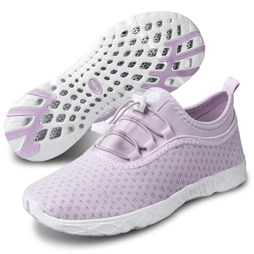 SEEKWAY Wasserschuhe Damen Schnell Trocken Barfussschuhe Aquaschuhe Strand Gehen Pool Wandern Schwimmschuhe Wasser Sport SP005 36EU von SEEKWAY