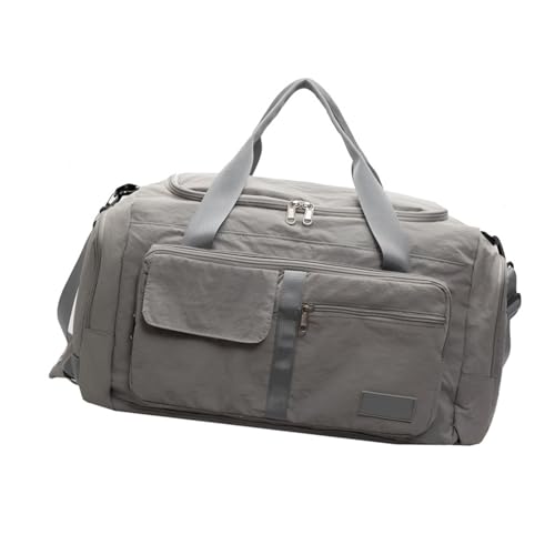 SEEOR Reisetasche Multifunktionale Fitnesstasche Turnbeutel Sporttasche Große Kapazität Übernachtungstasche Trainingstasche Weekendertasche, grau, as the pic show von SEEOR
