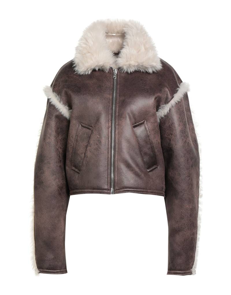 SÉFR Shearling- & Kunstfell Damen Schokobraun von SÉFR