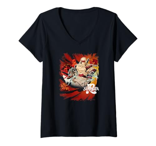 Damen Shinobi: Art of Vengeance - Bereit T-Shirt mit V-Ausschnitt Damen Shinobi: Art of Vengeance - Bereit T-Shirt mit V-Ausschnitt von SEGA