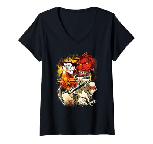 Damen Shinobi: Art of Vengeance - Feinde T-Shirt mit V-Ausschnitt von SEGA