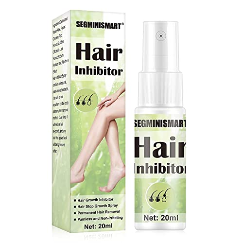 Hair Growth Inhibitor Spray,Body Enthaarungsspray,Haarentfernungs Haarspray für den Frauen/Männer,für Gesicht,Bikinizone,Arme, Beine, Brust,Achselhöhle auftragen 20ml von SEGMINISMART