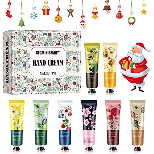 Handcremes Set,Mini Hand Creams,Plant Fragrance Handcreme Feuchtigkeitsspendend für raue, rissige Hände, Feuchtigkeitscreme Pflegecreme,Ideale Geschenkidee für Frauen und Männer von SEGMINISMART