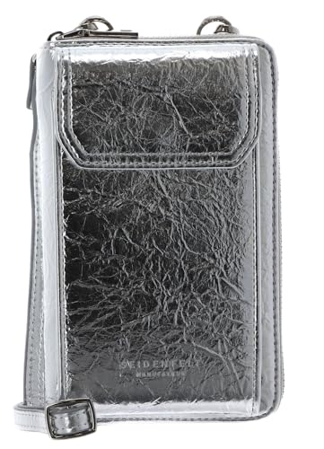 SEIDENFELT MANUFAKTUR Calla Phone Wallet Crinkle Silver von SEIDENFELT MANUFAKTUR