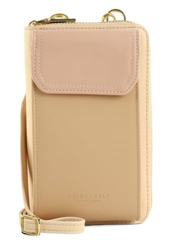 SEIDENFELT MANUFAKTUR Calla Tricolor Phone Wallet Powder Blush/Gold von SEIDENFELT MANUFAKTUR