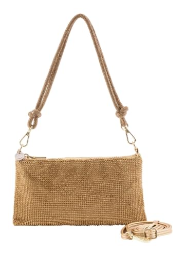 SEIDENFELT MANUFAKTUR Clutch Hallila Pouch Gold goldfarben von SEIDENFELT MANUFAKTUR