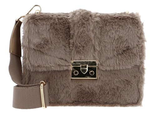 SEIDENFELT MANUFAKTUR Fluffy Roros Crossbody Bag Mid Brown/Gold von SEIDENFELT MANUFAKTUR