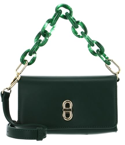 SEIDENFELT MANUFAKTUR Herrvik Crossbag with lock S Malachite Green/Gold von SEIDENFELT MANUFAKTUR