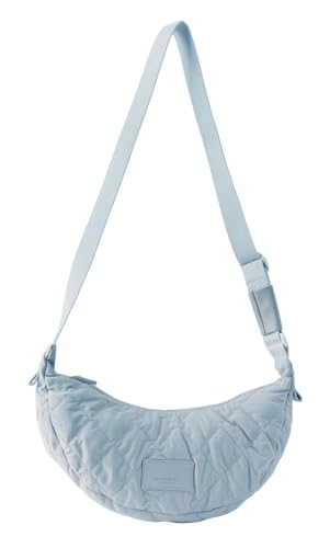 SEIDENFELT MANUFAKTUR Hetta Halfmoon Bag Ice blue von SEIDENFELT MANUFAKTUR
