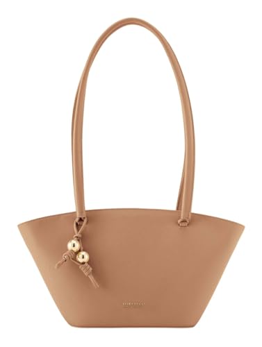 SEIDENFELT MANUFAKTUR Leder Arvaja Midi Tulip Shopper Toffee hellbraun von SEIDENFELT MANUFAKTUR