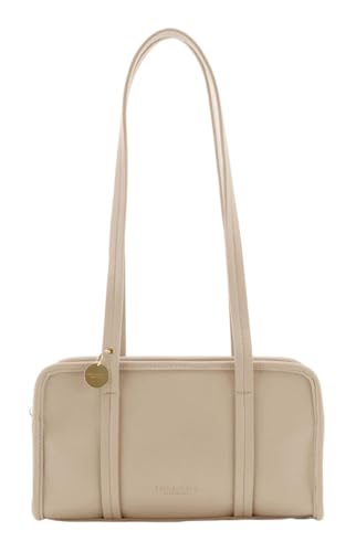 SEIDENFELT MANUFAKTUR Schultertasche Nelma Bowling Bag Warm Beige von SEIDENFELT MANUFAKTUR