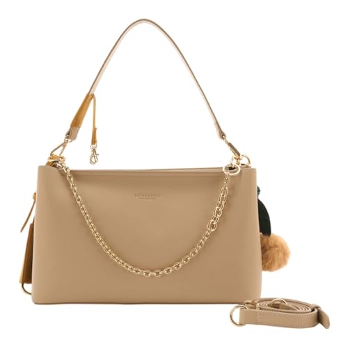 SEIDENFELT MANUFAKTUR Schultertasche Umhängetasche Lyby Shoulderbag Warm Beige von SEIDENFELT MANUFAKTUR