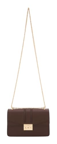 SEIDENFELT MANUFAKTUR Umhängetasche Abendtasche Roros East-West Bag Dark Brown dunkelbraun von SEIDENFELT MANUFAKTUR