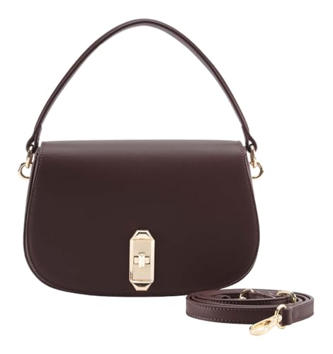 SEIDENFELT MANUFAKTUR Umhängetasche Handtasche Eiby Shoulderbag Dark Chocolate dunkelbraun von SEIDENFELT MANUFAKTUR