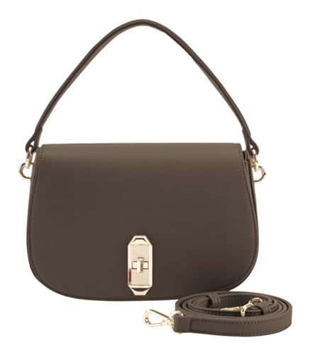 SEIDENFELT MANUFAKTUR Umhängetasche Handtasche Eiby Shoulderbag Khaki Green taupe von SEIDENFELT MANUFAKTUR