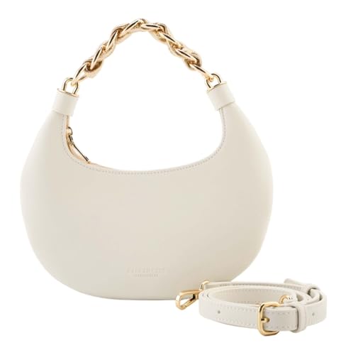 SEIDENFELT MANUFAKTUR Umhängetasche Handtasche Hallila Round Crossbag Beige creme von SEIDENFELT MANUFAKTUR