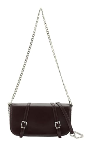 SEIDENFELT MANUFAKTUR Umhängetasche Schultertasche Delary Crossbag Dark Chocolate dunkelbraun von SEIDENFELT MANUFAKTUR