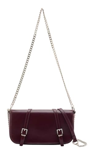 SEIDENFELT MANUFAKTUR Umhängetasche Schultertasche Delary Crossbag Deep Red dunkelrot von SEIDENFELT MANUFAKTUR