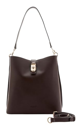 SEIDENFELT MANUFAKTUR Umhängetasche Schultertasche Eiby Hobo Bag Dark Chocolate dunkelbraun von SEIDENFELT MANUFAKTUR