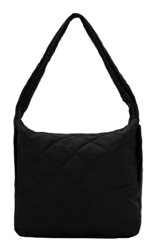 SEIDENFELT MANUFAKTUR Umhängetasche Schultertasche Hetta Maxi Hobo Bag Black schwarz von SEIDENFELT MANUFAKTUR