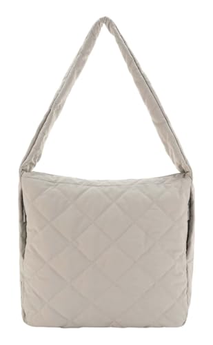 SEIDENFELT MANUFAKTUR Umhängetasche Schultertasche Hetta Maxi Hobo Bag Cool Grey hellgrau von SEIDENFELT MANUFAKTUR