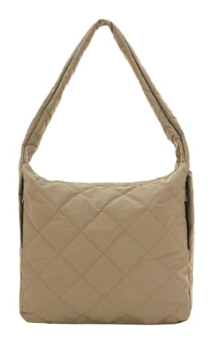 SEIDENFELT MANUFAKTUR Umhängetasche Schultertasche Hetta Maxi Hobo Bag Greige Khaki von SEIDENFELT MANUFAKTUR