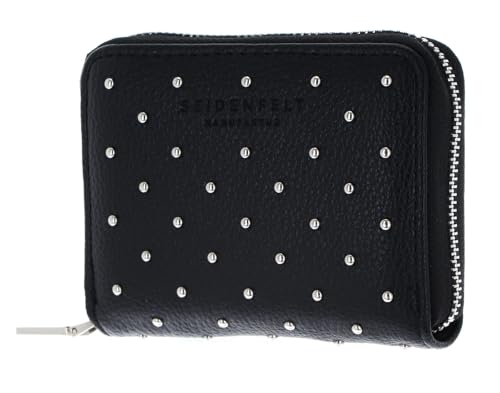 SEIDENFELT MANUFAKTUR Ylva Little Rivet Wallet Black with Tiny Rivets von SEIDENFELT MANUFAKTUR