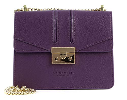 Seidenfelt Roros Schultertasche 21 cm purple von SEIDENFELT MANUFAKTUR