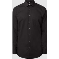 SEIDENSTICKER REGULAR FIT Regular Fit Business-Hemd aus Popeline in Black, Größe 45 von SEIDENSTICKER REGULAR FIT
