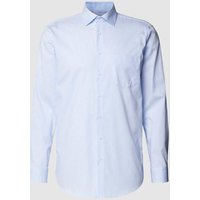 SEIDENSTICKER REGULAR FIT Regular Fit Business-Hemd mit Streifenmuster in Bleu, Größe 45 von SEIDENSTICKER REGULAR FIT