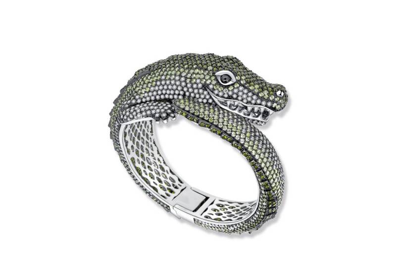 Seinerzeit FLORA & FAUNA Perlenarmband SeinerZeit Charles Krokodil Armreif SZA-5990-182-M von Seinerzeit FLORA & FAUNA