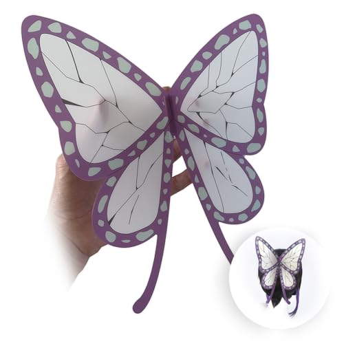Shinobu Cosplay Haarspange Kunststoff Schmetterling Haarnadel Damen Kostüm Kopfbedeckung Zubehör Shinobu Cosplay Haarspange Kunststoff Schmetterling Haarnadel Damen Kostüm Kopfbedeckung Zubehör von SEISAIDO