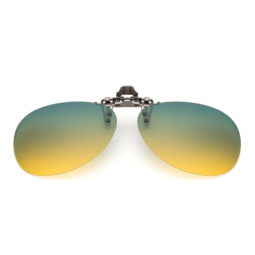 SEIWEI Oval polarisierte Clip-on-Linse, tragbare hochklappbare Sonnenbrille, Outdoor-Aktivitäten, Zubehör für Myopie-Brillen(Groß) von SEIWEI
