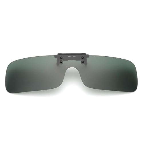 SEIWEI Polarisierte Clip-Sonnenbrille, tragbares, hochklappbares Sonnenbrillenglas mit UV-Schutz für Reisen, Radfahren, Outdoor-Sport(Dunkelgrün) von SEIWEI