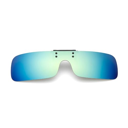 SEIWEI Polarisierte Clip-Sonnenbrille, tragbares, hochklappbares Sonnenbrillenglas mit UV-Schutz für Reisen, Radfahren, Outdoor-Sport(Gelb Grün) von SEIWEI