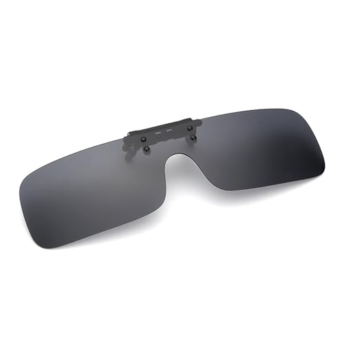 SEIWEI Polarisierte Clip-Sonnenbrille, tragbares, hochklappbares Sonnenbrillenglas mit UV-Schutz für Reisen, Radfahren, Outdoor-Sport(Schwarz Grau) von SEIWEI